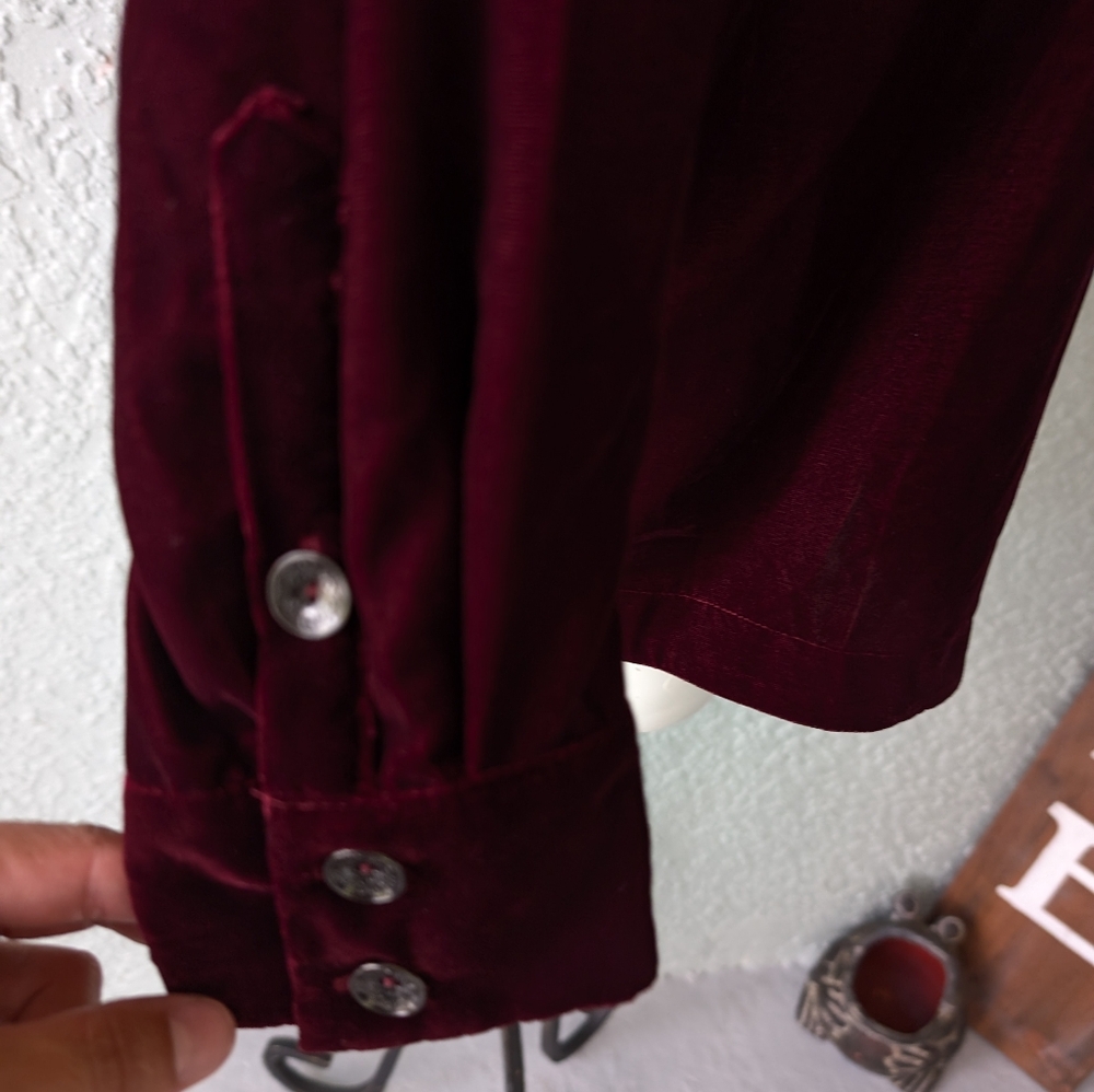 Soft Surroundings Pasada Velvet Top, Size M - Picture 3 of 6